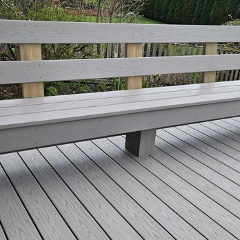 Johndrow Construction - He even built this awesome bench. - Decks & Railing Near Me - Tacoma, Washington