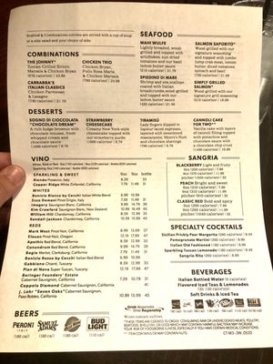 Menu photo 2 Carrabba's Italian Grill Brooklyn, OH Menu photo 2 Carrabba's Italian Grill Brooklyn, OH