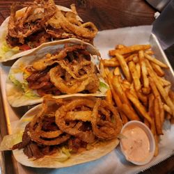 Mr Z's Palace - Brisket tacos and fries, special sauce was a delicious!