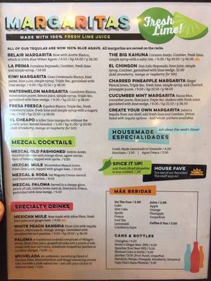 Menu photo 6 BelAir Cantina Oak Creek, WI Menu photo 6 BelAir Cantina Oak Creek, WI