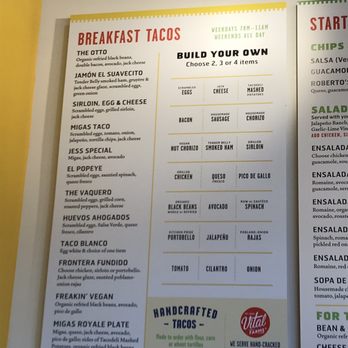 Tacodeli - Menu boards with no pricing - Tacos Near Me - Dallas, Texas Tacodeli - Menu boards with no pricing - Tacos Near Me - Dallas, Texas