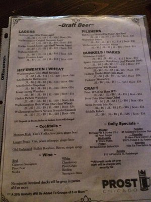 Menu photo 3 Prost! Chicago, IL