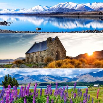 Lake Tekapo - Lake Tekapo in different seasons - Lakes Near Me - Lake Tekapo, CAN Lake Tekapo - Lake Tekapo in different seasons - Lakes Near Me - Lake Tekapo, CAN