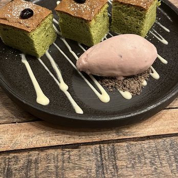 Kata Robata - Green tea souffle cheesecake - Sushi Bars Near Me - Houston, Texas Kata Robata - Green tea souffle cheesecake - Sushi Bars Near Me - Houston, Texas
