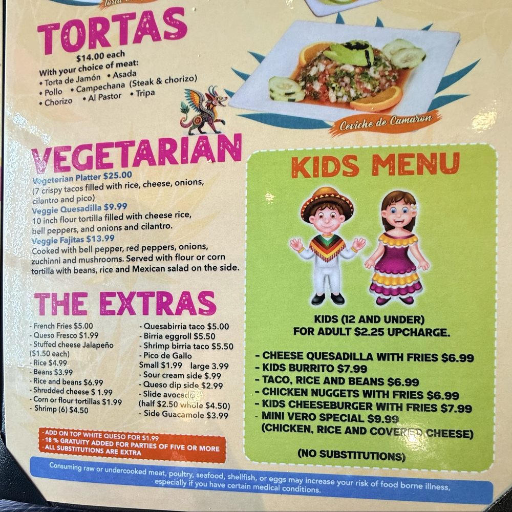 Veronica's Mexican Restaurant - Menu 3/14/26 - Mexican Near Me - Prospect, Kentucky Veronica's Mexican Restaurant - Menu 3/14/26 - Mexican Near Me - Prospect, Kentucky