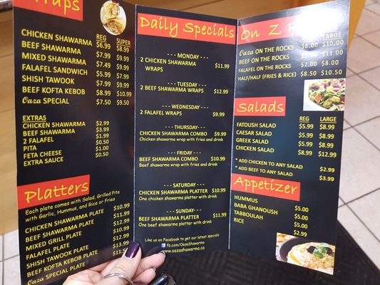 Menu photo 3 Oaza Shawarma Plus Mississauga, ON Menu photo 3 Oaza Shawarma Plus Mississauga, ON