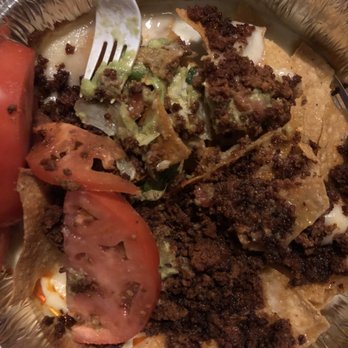 El Rey Tolteca Mexican Restaurant - Nachos with chorizo- greasy, congealed and sad. - Mexican Near Me - Manassas, Virginia