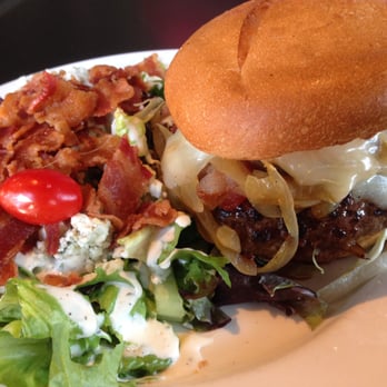 Fronk's - Big Hunk O' Love burger with bacon blue salad - Burgers Near Me - Bellflower, California