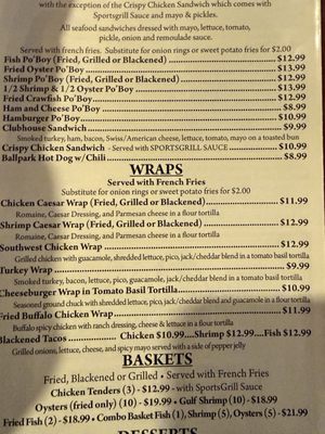 Menu photo 2 Young's Sports Grill Broussard, LA Menu photo 2 Young's Sports Grill Broussard, LA