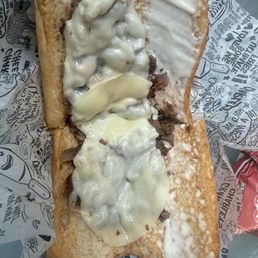 The cheesesteak with Extra Steak The cheesesteak with Extra Steak