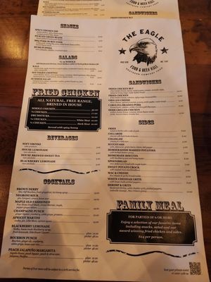 Menu photo 1 The Eagle Charlotte Charlotte, NC