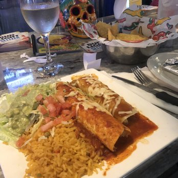 Margaritas Mexican Restaurant - Make Your Own Combo with 2 Items Lunch with chicken enchilada, chicken burrito, Mexican rice, and guacamole salad. - Mexican Near Me - Indian Land, South Carolina Margaritas Mexican Restaurant - Make Your Own Combo with 2 Items Lunch with chicken enchilada, chicken burrito, Mexican rice, and guacamole salad. - Mexican Near Me - Indian Land, South Carolina