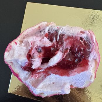 Altadena Bakery - Close-Up of Inside of Raspberry - Desserts Near Me - Burbank, California Altadena Bakery - Close-Up of Inside of Raspberry - Desserts Near Me - Burbank, California