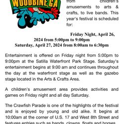 Satilla River Waterfront Park - Satilla Waterfront Park -- Woodbine Annual Crawfish Festival 2024