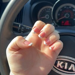 Sophia Nails & Spa - French gel mani on natural nail