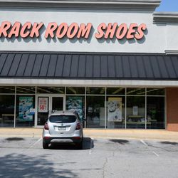 Rack Room Shoes - Parking Lot Entrance with Signage