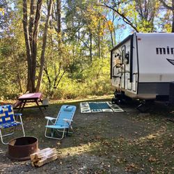 Triplebrook Campground - Wooded site.