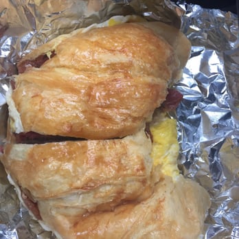 Bagel Deli Plus - Bacon, egg and cheese on a croissant, YUM - Bagels Near Me - Bronxville, New York Bagel Deli Plus - Bacon, egg and cheese on a croissant, YUM - Bagels Near Me - Bronxville, New York