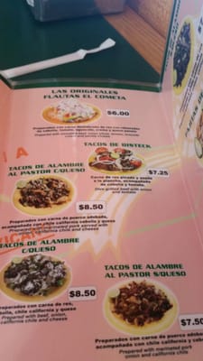 Menu photo 5 El Cometa El Paso, TX