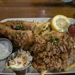 Monroe Social - Fish and Chips Fresh wild cod loin, fries, tartar