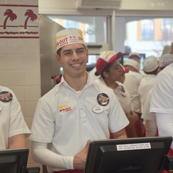 In-N-Out Burger - Smiling faces are the hallmark of In-N-Out service. - Burgers Near Me - Meridian, Idaho In-N-Out Burger - Smiling faces are the hallmark of In-N-Out service. - Burgers Near Me - Meridian, Idaho