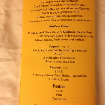 Fiesta Mexicana - menu - Mexican Near Me - Rosedale, Maryland