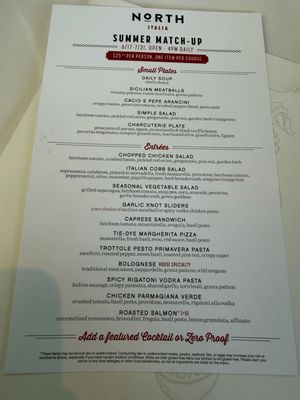 Menu photo 2 North Italia Phoenix, AZ