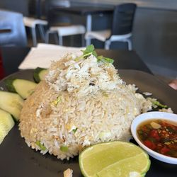 Absolute Thai & Noodles - Generous portions of crab with the fried rice