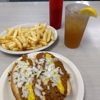 Sunnys Coney Island - Two Coney Dogs, with fries and a drink! - Breakfast & Brunch Near Me - Romulus, Michigan Sunnys Coney Island - Two Coney Dogs, with fries and a drink! - Breakfast & Brunch Near Me - Romulus, Michigan