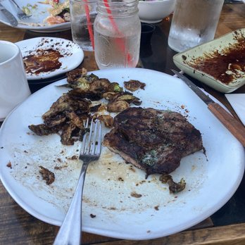 Marinade On Main - Steak and fried brussel sprouts - American Near Me - Ramona, California Marinade On Main - Steak and fried brussel sprouts - American Near Me - Ramona, California