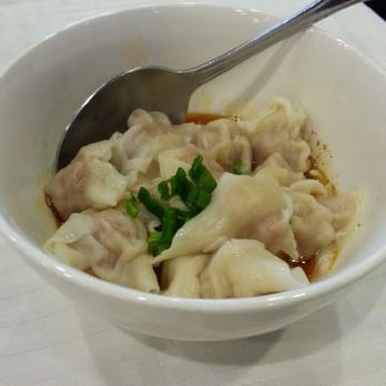 Chengdu Taste - Wontons with red chili sauce.  $6.99 - Szechuan Near Me - Alhambra, California