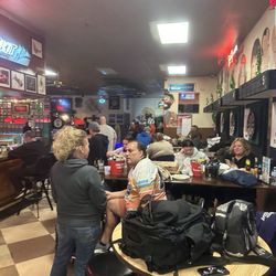 Faces Lounge - All the players for the cornhole tournament
