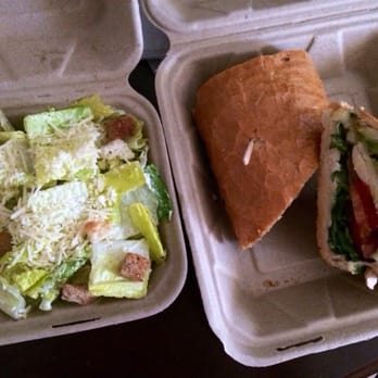 Cafe La Flore - California Sandwich w/ side Caesar Salad - Coffee & Tea Near Me - San Francisco, California