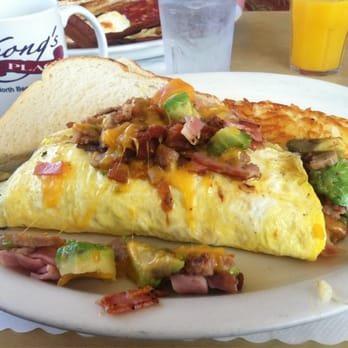 Yeong's Place - Custom 3 meat  omelette with avocado - Burgers Near Me - North Bend, Oregon