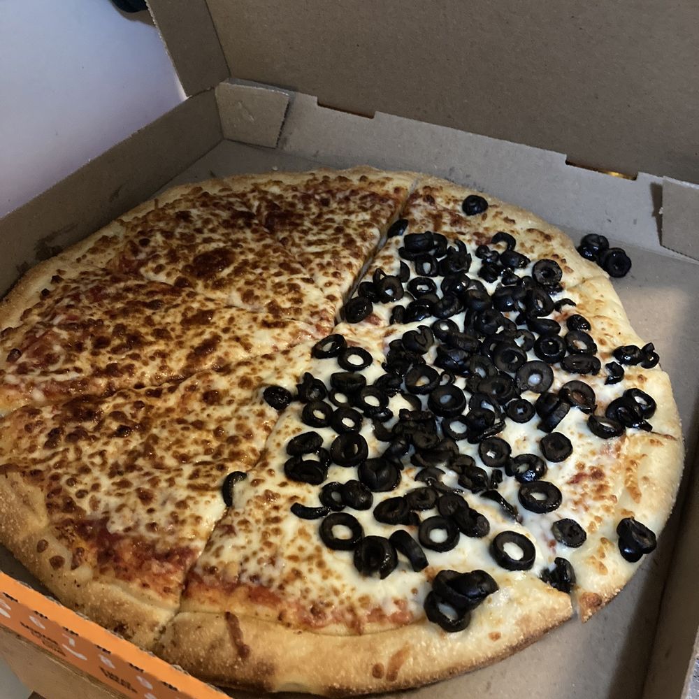 Little Caesars - half cheese, half extra olives - Pizza Near Me - Virginia Beach, Virginia Little Caesars - half cheese, half extra olives - Pizza Near Me - Virginia Beach, Virginia