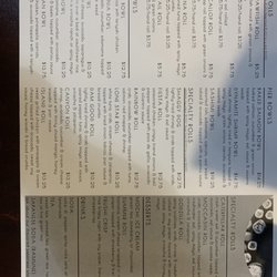 Pier Sushi - Menu