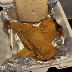 My Cup Runneth Over Southern Cuisine - Fried catfish or whiting (we got both)