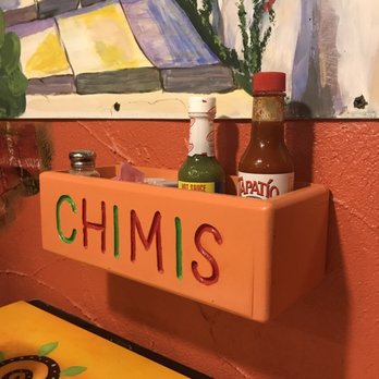 Chimi's Fresh-Mex - Logo Condiment holders - Mexican Near Me - Chesterfield, Missouri