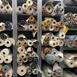 Rolls and rolls of high quality fabrics.
