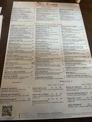 Menu photo 5 Mi Luna Tapas Restaurant & Bar Houston, TX