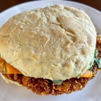 10th Street Diner - Spicy chick'n biscuit. - Vegan Near Me - Indianapolis, Indiana 10th Street Diner - Spicy chick'n biscuit. - Vegan Near Me - Indianapolis, Indiana