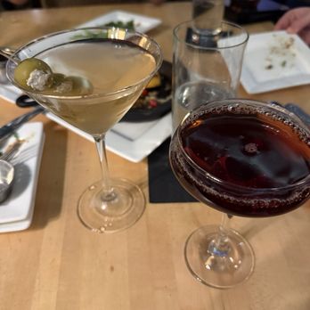The Butcher's Son - Dirty martini and manhattan - New American Near Me - Virginia Beach, Virginia