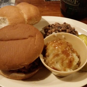 Lambert's Cafe - Pulled pork sandwich and mashed potatoes - Seafood Near Me - Foley, Alabama