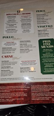 Menu photo 1 Puglia Ristorante New York, NY Menu photo 1 Puglia Ristorante New York, NY