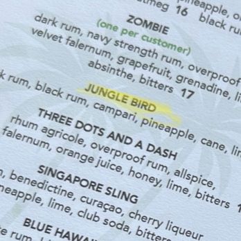 Sweet Talk - Drink menu - Cocktail Bars Near Me - Brooklyn, New York