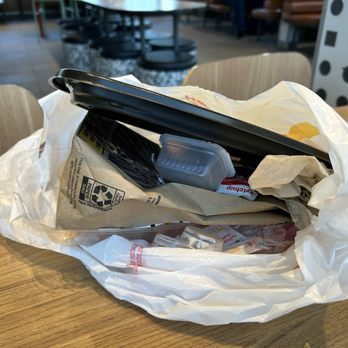 McDonald's - Pile of debris after simple one meal - Fast Food Near Me - Needham, Massachusetts