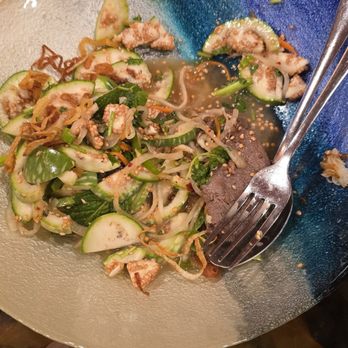Mui Ngo Gai - Firecracker Salad (Vietnamese eggplant salad with beef) - Singaporean Near Me - Vancouver, British Columbia Mui Ngo Gai - Firecracker Salad (Vietnamese eggplant salad with beef) - Singaporean Near Me - Vancouver, British Columbia