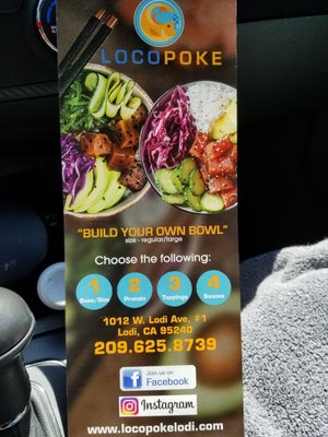 Menu photo 4 Loco Poke Lodi, CA