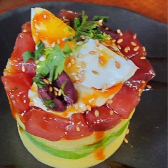 Nikkei Izakaya - Causa Niekkei. Whipped potatoes, gulf tuna, avocado. - Izakaya Near Me - New Orleans, Louisiana Nikkei Izakaya - Causa Niekkei. Whipped potatoes, gulf tuna, avocado. - Izakaya Near Me - New Orleans, Louisiana