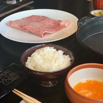 Ima - sukiyaki, firstly you get thick slices - Japanese Near Me - Beverly Hills, California